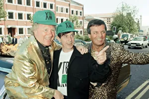 Xtra AM, L to R David Hamilton, Tony Prince and Tony Blackburn join Xtra AM, Birmingham