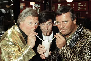 Xtra AM, L to R David Hamilton, Tony Prince and Tony Blackburn join Xtra AM, Birmingham