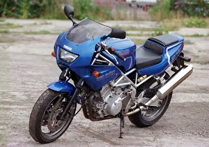 Yamaha Prints: Yamaha TRX motorbike August 1998 Blue Alan Duffus motorcycles