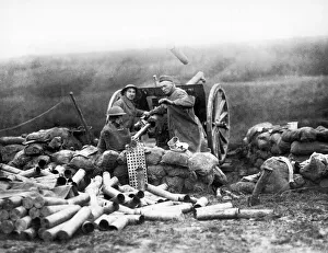 Yankee Gunners working at top speed, who did their share in the St Mihiel Salient to
