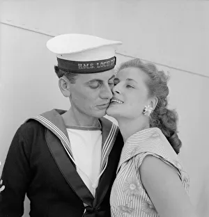 Twenty year old Engineer Mechanic Alan Purton of the Royal Navy reunited with his