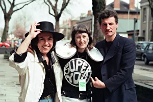 Twenty year old fan of Slade, Di Daley from Manchester dresses for the part in her super