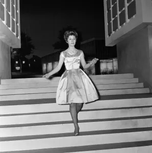 Fifteen year old Helen Shapiro pictured during the filming of Its Trad, Dad