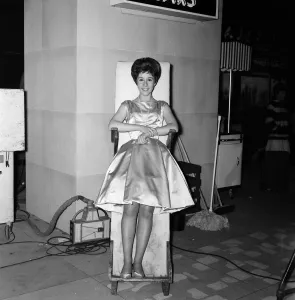 Fifteen year old Helen Shapiro pictured during the filming of Its Trad, Dad