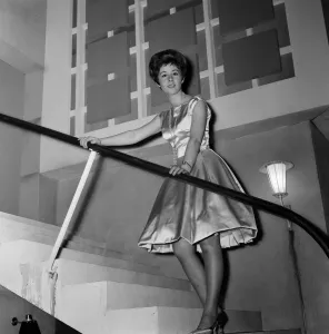 Fifteen year old Helen Shapiro pictured during the filming of Its Trad, Dad