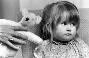 Two year old Samantha Cousins who is blind is offered a replacement teddy bear for