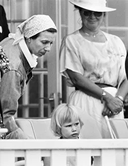 Three year old Zara Phillips, daughter of Princess Anne and Captain Mark Phillips