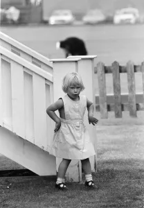 Three year old Zara Phillips, daughter of Princess Anne and Captain Mark Phillips
