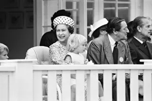 Three year old Zara Phillips, daughter of Princess Anne and Captain Mark Phillips