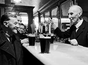 Ireland Prints: Nine year strike. James Downey owner of Downeys public house, Dun Laoghaire