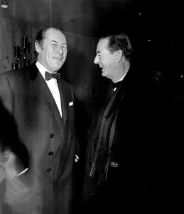 Yellow Rolls Royce Film Premiere December 1964 Rex Harrison Actor (LEFT