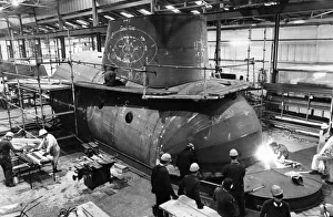 The Yellow Submarine in Liverpool, a large model representation of the submarine featured