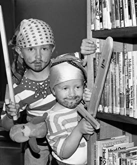 Brother Prints: Yo Ho Ho! Swash-buckling pirates swarm the good ship Stockton Library