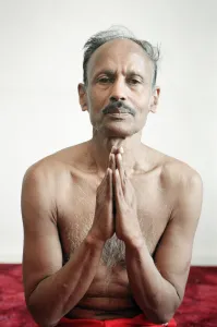 Excercise Prints: Yoga positions. Position is called Prayer Pose (Anjali Mudra