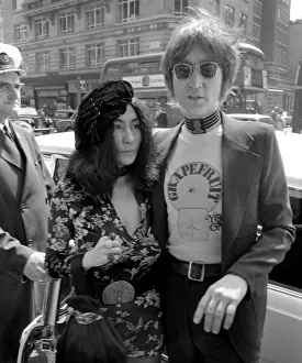 Artist Prints: Yoko Ono launches her new book Grapefruit'accompanied by her husband