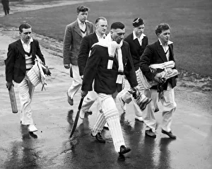 Yorkshire cricketer A. Mitchell leads selected young players from the County to
