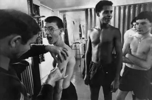 Doctors Prints: Young Army soldiers receive their medication in the form of injections