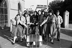 These young barrel boys and girls hope the money will come rolling in from a wacky