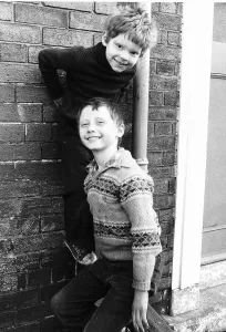 Young boys from the River Street area of Birkinhead 1980 who face a grim future in