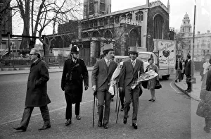 Young Conservatives demonstrate in favour for Mrs Margaret Thatcher in the lead up to