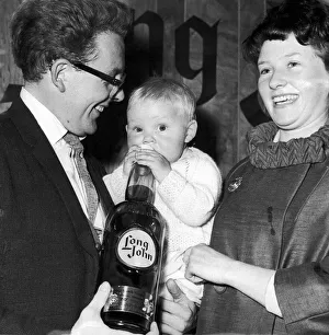 Bottle Prints: A young couple and their baby visited the Enterprise Scotland Exhibition in Kelvin Hall