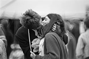 Kiss Prints: A young couple in love at The Windsor Jazz Festival on Sunday 13th August 1967