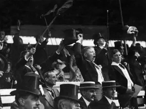 Annual Prints: Young Eton goes wild with delight on beating Harrow at Earls Court