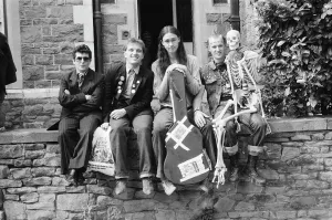 Comedians Prints: The Young Ones during filming in Bristol. Starring Christopher Ryan as Mike