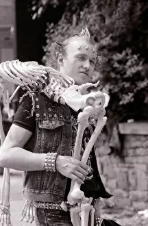 The Young Ones Collection: The Young Ones filming on location in Bristol. Pictured, Adrian Edmondson as Vyvyan
