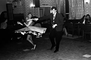 Some young people Rock and Roll dancing at a club in Gateshead on February 15, 1980