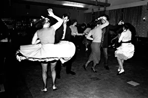 Some young people Rock and Roll dancing at a club in Gateshead on February 15, 1980