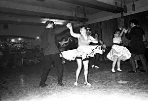 Some young people Rock and Roll dancing at a club in Gateshead on February 15, 1980