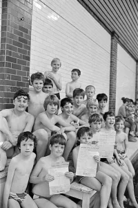 These young swimmers form the 10th Holme Valley (New Mill) scouts raised £