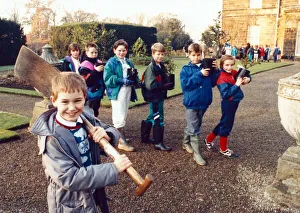 Youngsters got digging when they turned out to Ormesby Hall to plant trees in a bid to