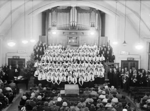 01115 Prints: The Youth Choir seen here giving a concert of Christmas carols at the Central Hall