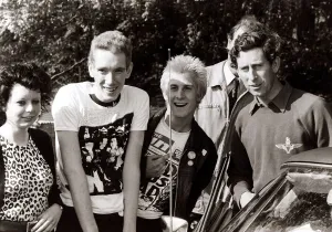 Youth Culture - Punk Rockers - May 1979 pose with Prince Charles 29 / 05 / 1979