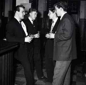 Youth Culture Teddy boy Tony Reuter leader of the Elephant Boys gang seen here