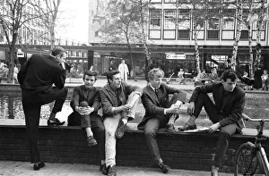 Youths in Stevenage, Hertfordshire. 13th October 1959