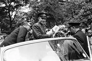 Yuri Gagarin, Soviet Cosmonaut, the first human to journey into outer space when his