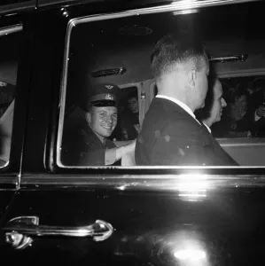 01168 Prints: Yuri Gagarin, Soviet Cosmonaut, the first human to journey into outer space when his