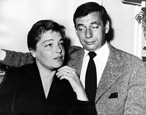 Ties Prints: Yves Montand, April 1982, with his wife of 21 years actress Simone Signoret