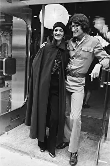 00756 Prints: Yves Saint Laurent, designer pictured with muse Louise de La Falaise