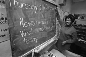 01281 Prints: Yvonne Conolly Britains first female black headteacher seen here at Ringcross