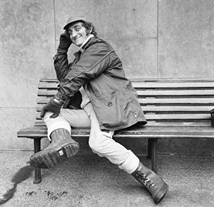 00278 Prints: Zany comedian Marty Feldman seen here posing for the Daily Mirror 13th February 1969