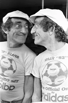 Humourous Prints: Zany comedian Marty Feldman seen here posing for the Daily Mirror 29th August 1982