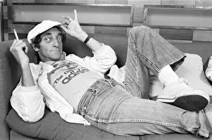 00278 Prints: Zany comedian Marty Feldman seen here posing for the Daily Mirror 29th August 1982