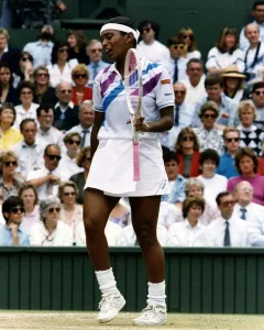 Zena Garrison tennis player for the USA here losing to Martina Navratilova