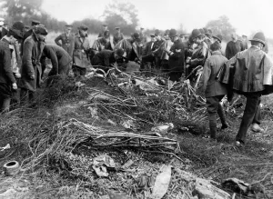 00188 Prints: Zeppelin airship wreckage September 1916 airships german World War I Brought