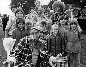Show Prints: Zigve the clown and his wife Zeevee, from Skelmersdale entertain youngster at the St