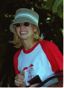 Zoe Ball - Radio One DJ and TV Presenter leaving her house August 1999